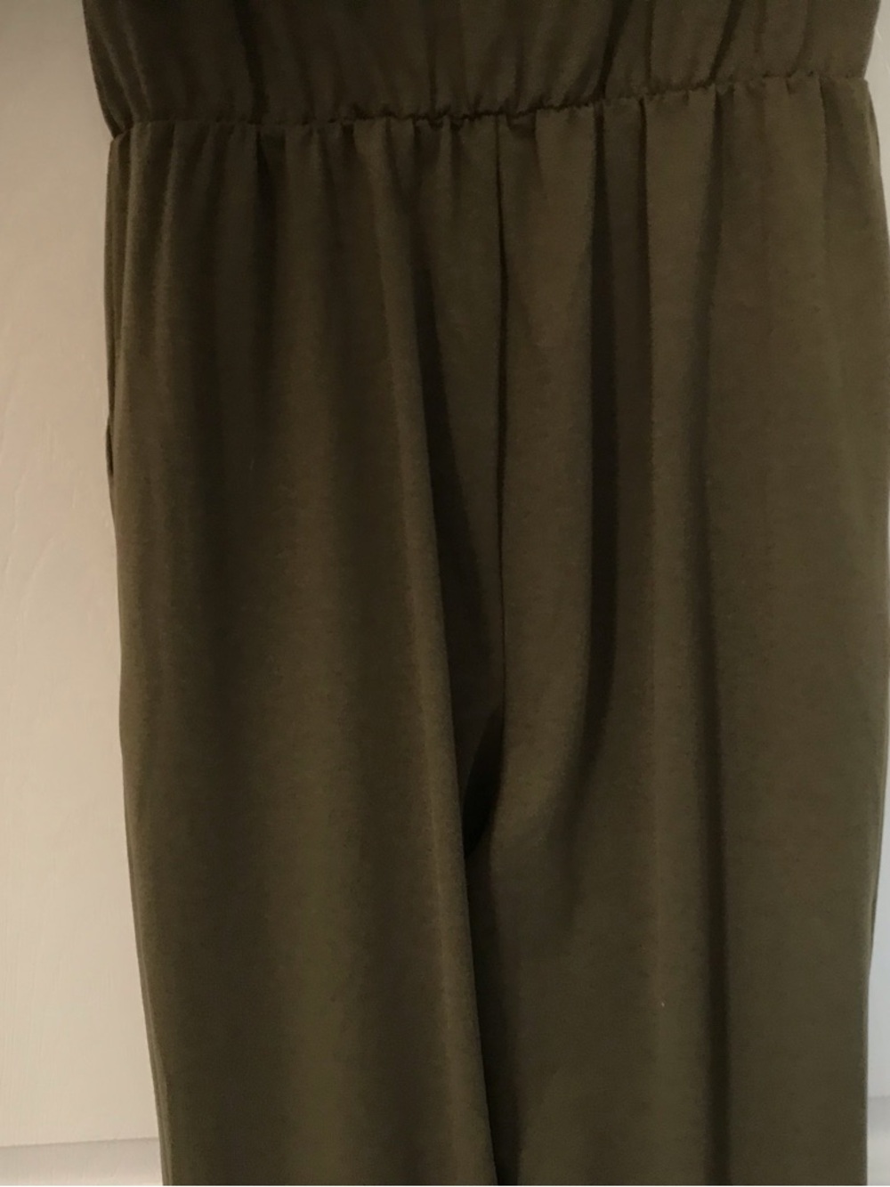 Olive Green Women's Jumpsuit - Picture 9 of 10